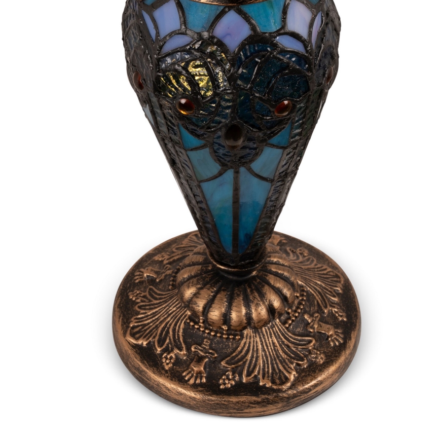 Brilagi - Lampada da tavolo Tiffany in vetro colorato JUNGLE 1xE27/60W/230V + 1xE14/40W