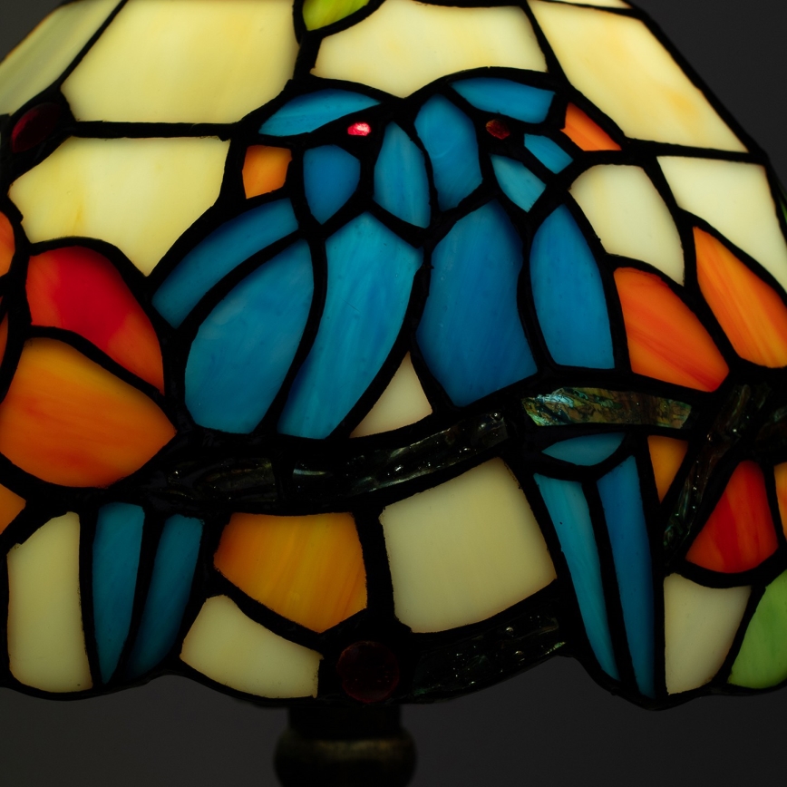 Brilagi - Lampada da tavolo Tiffany in vetro colorato JUNGLE 1xE27/60W/230V