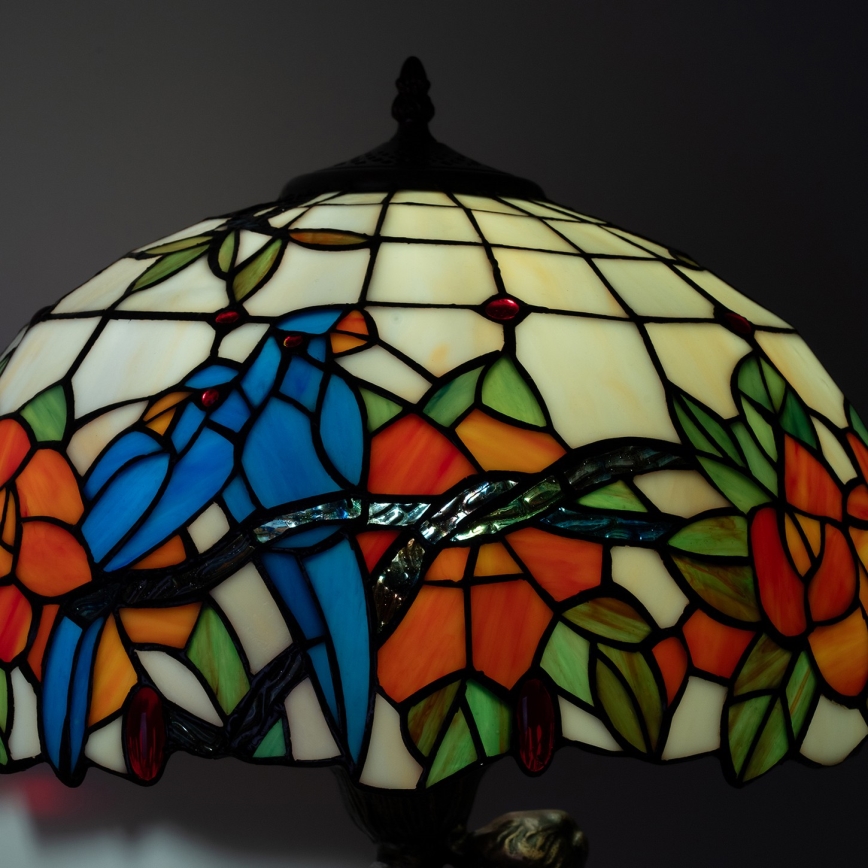 Brilagi - Lampada da tavolo Tiffany in vetro colorato JUNGLE 1xE27/60W/230V