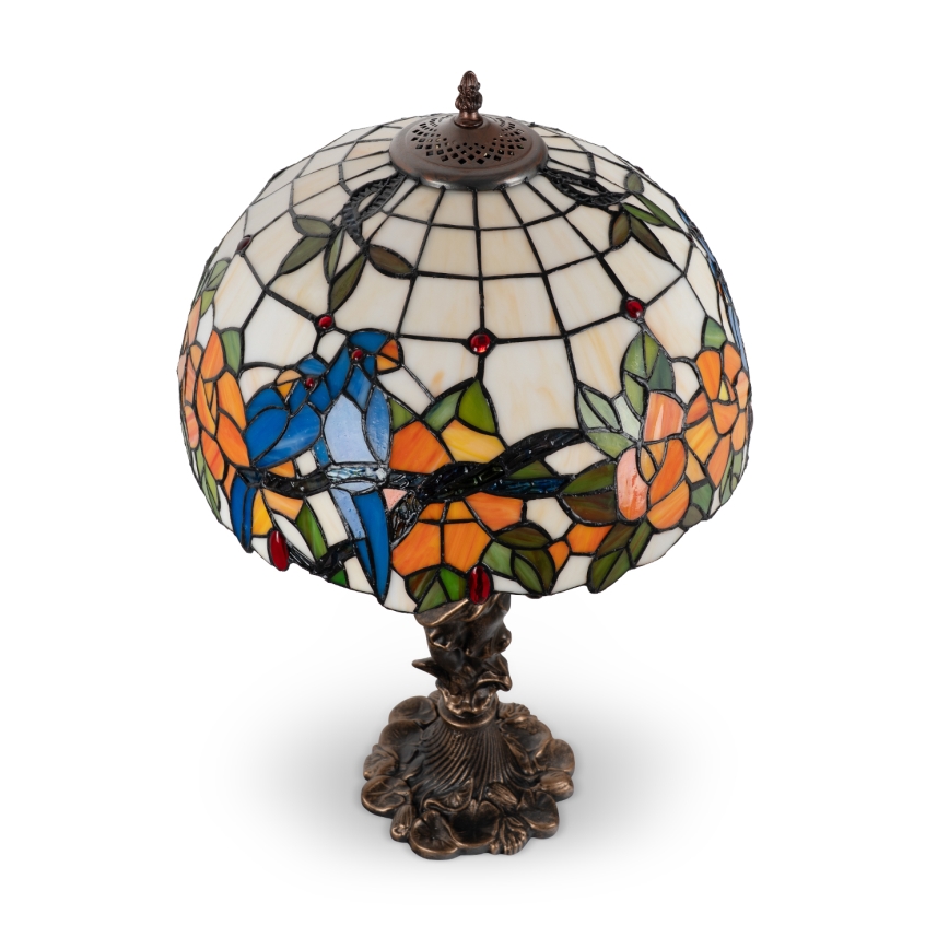 Brilagi - Lampada da tavolo Tiffany in vetro colorato JUNGLE 1xE27/60W/230V