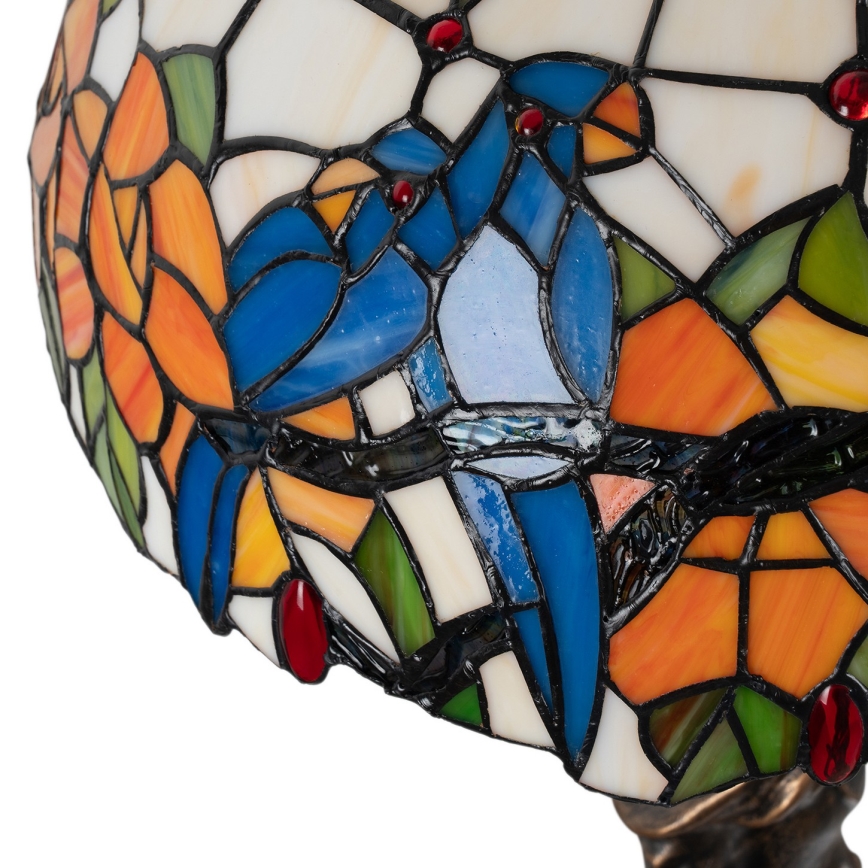 Brilagi - Lampada da tavolo Tiffany in vetro colorato JUNGLE 1xE27/60W/230V