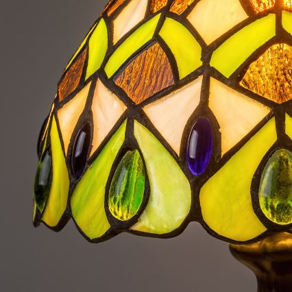 Brilagi - Lampada da tavolo Tiffany in vetro colorato MARGARET 1xE14/40W/230V