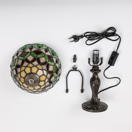 Brilagi - Lampada da tavolo Tiffany in vetro colorato MARGARET 1xE14/40W/230V