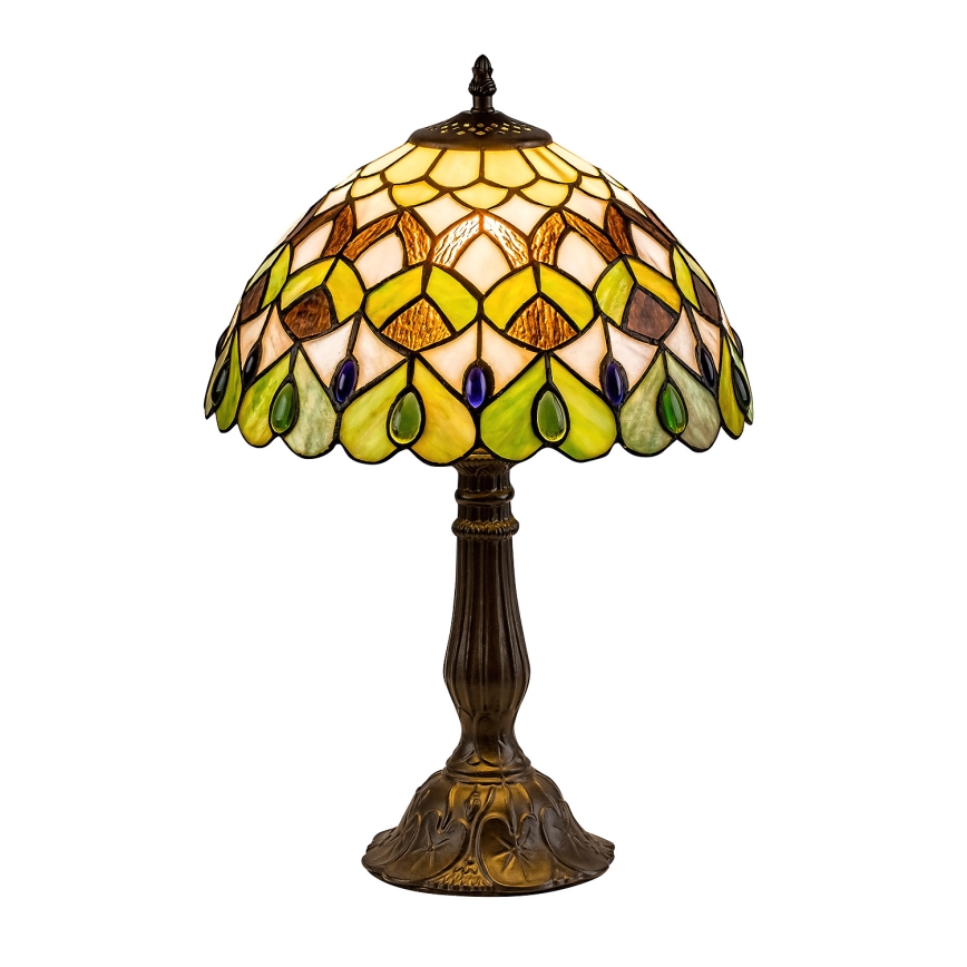 Brilagi - lampada da tavolo Tiffany in vetro colorato MARGARET 1xE27/40W/230V