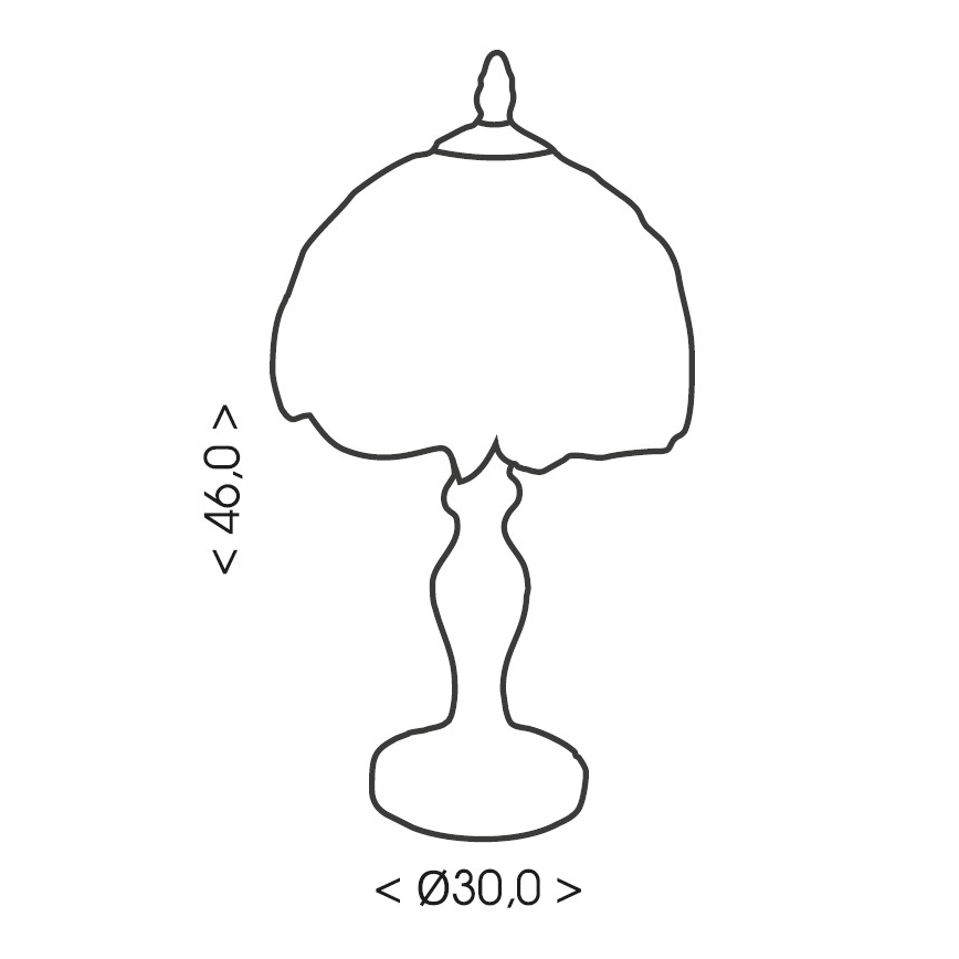 Brilagi - Lampada da tavolo Tiffany in vetro colorato MIRABELLA 1xE27/60W/230V