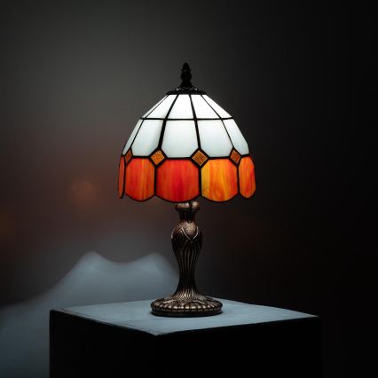 Brilagi - Lampada da tavolo Tiffany SIENNA con paralume in vetro colorato 1xE27/60W/230V