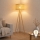 Brilagi - Lampada da terra a LED CERIA 1xE27/60W/230V Ø 40 cm beige