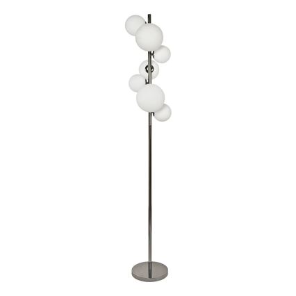 Brilagi - Lampada da terra a LED MILLA 7xG9/3W/230V nero cromato/bianco