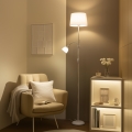 Brilagi - Lampada da terra CERIA 2 in 1 1xE27/100W/230V + 1xE14/25W bianca