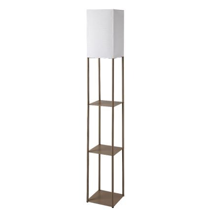 Brilagi - Lampada da terra con ripiani GRADUS 1xE27/40W/230V 150 cm grigia/beige