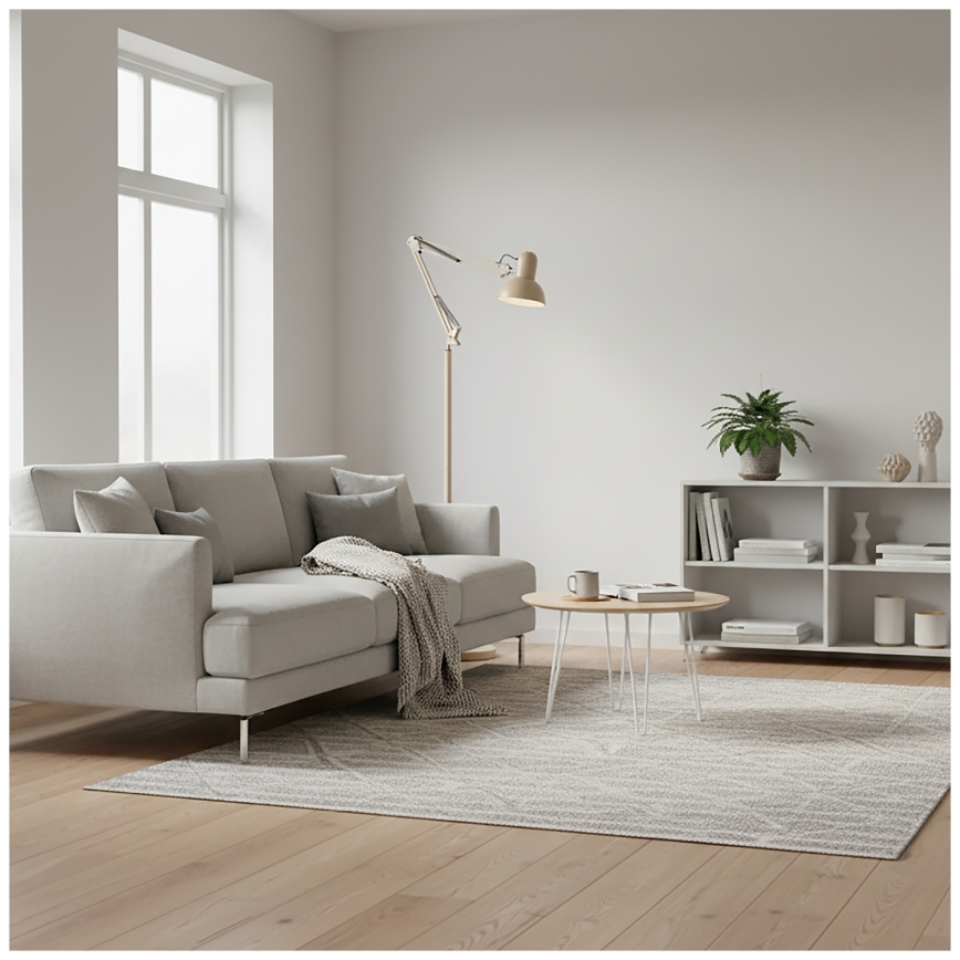 Brilagi - Lampada da terra flessibile TASKER 1xE27/60W/230V 184 cm beige