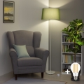 Brilagi - Lampada da terra LED CERIA 1x E27/40W/230V Ø 45 cm verde/bianco