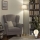 Brilagi - Lampada da terra LED CERIA 1xE27/20W/230V Ø 30 cm grigio/oro