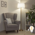 Brilagi - Lampada da terra LED CERIA 1xE27/20W/230V Ø 45 cm bianco/oro