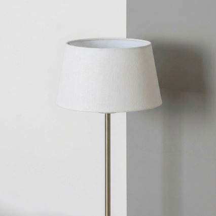 Brilagi - Lampada da terra LED CERIA 1xE27/40W/230V diametro 30 cm bianco/cromo opaco