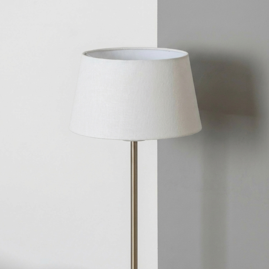 Brilagi - Lampada da terra LED CERIA 1xE27/40W/230V diametro 30 cm bianco/cromo opaco