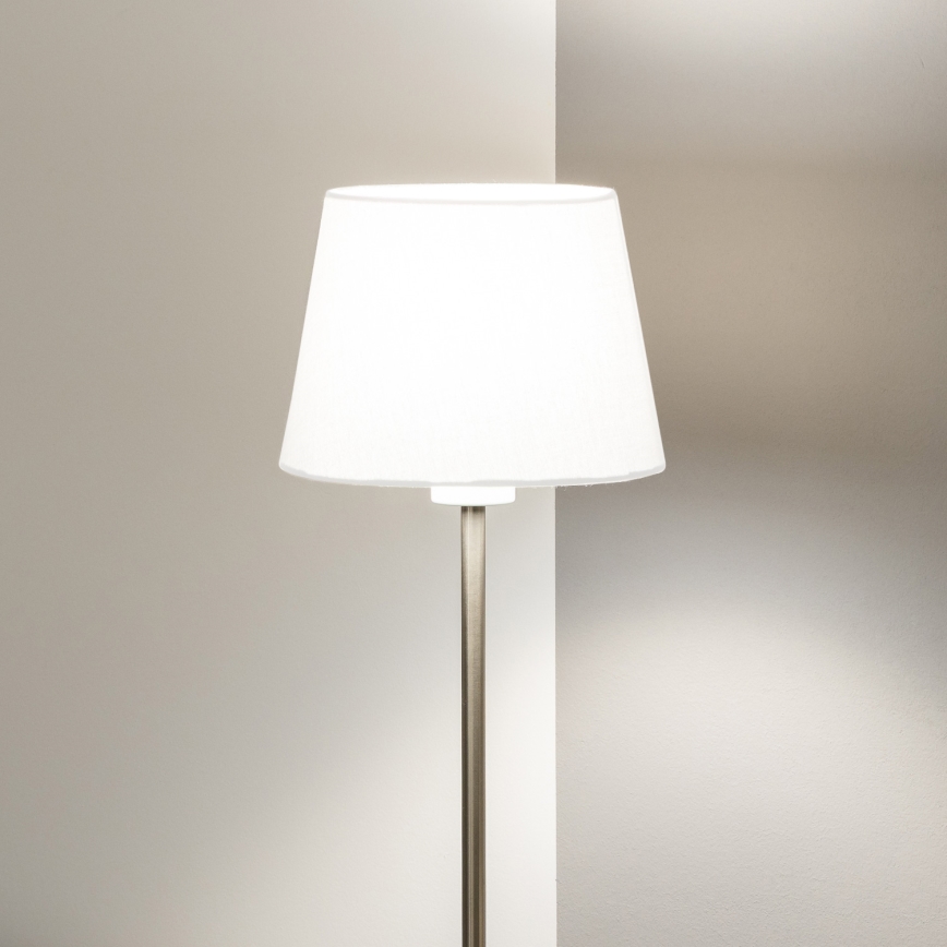 Brilagi - Lampada da terra LED CERIA 1xE27/40W/230V Ø 20,5 cm bianco/cromo opaco