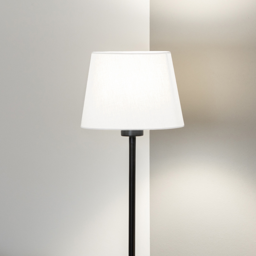 Brilagi - Lampada da terra LED CERIA 1xE27/40W/230V Ø 20,5 cm bianco/nero