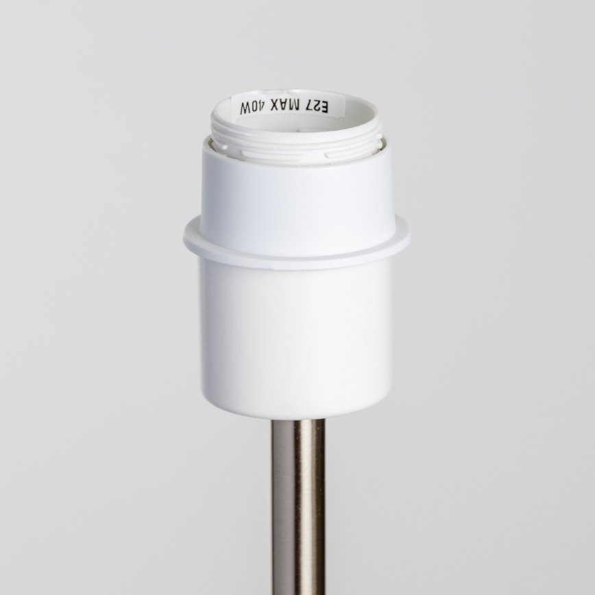 Brilagi - Lampada da terra LED CERIA 1xE27/40W/230V Ø 25 cm bambù/cromo opaco