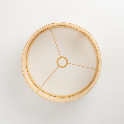 Brilagi - Lampada da terra LED CERIA 1xE27/40W/230V Ø 40 cm bambù/bianco