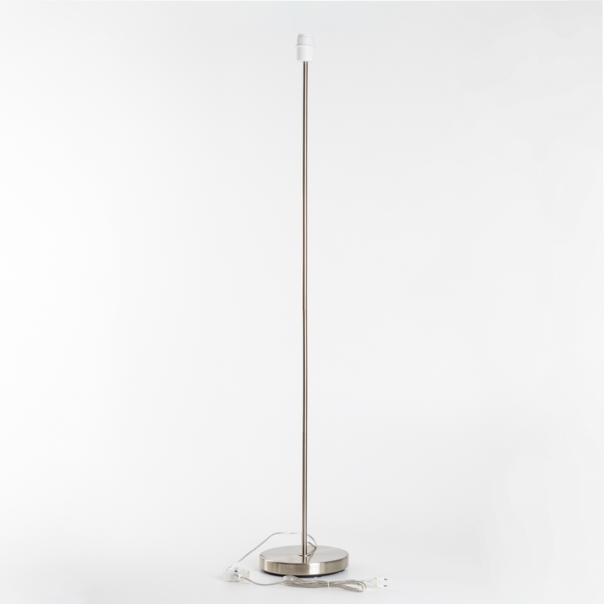 Brilagi - Lampada da terra LED CERIA 1xE27/40W/230V Ø 40 cm bambù/cromo opaco