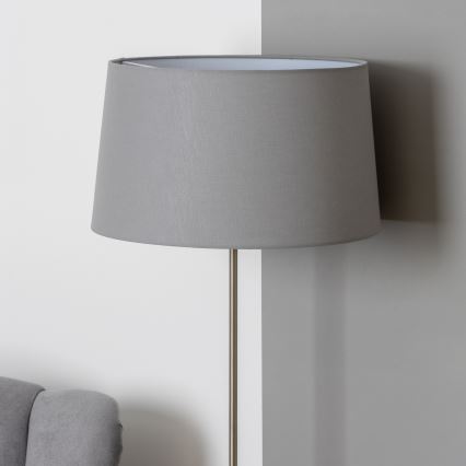 Brilagi - Lampada da terra LED CERIA 1xE27/40W/230V Ø 45 cm grigio/cromo opaco