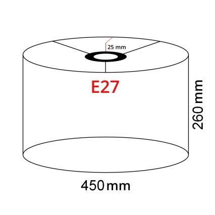 Brilagi - Lampada da terra LED CERIA 1xE27/40W/230V Ø 45 cm grigio/nero