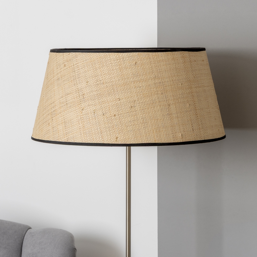 Brilagi - Lampada da terra LED CERIA 1xE27/40W/230V Ø 50 cm beige/cromo opaco