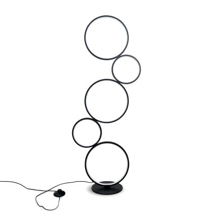BRILAGI - Lampada da terra LED ECHO LED/36W/230V 4000K 110 cm nera