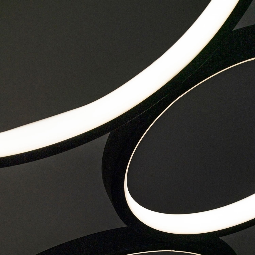 BRILAGI - Lampada da terra LED ECHO LED/36W/230V 4000K 110 cm nera