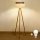 Brilagi - Lampada da terra LED Stile BOHO 1xE27/15W/230V crema/marrone