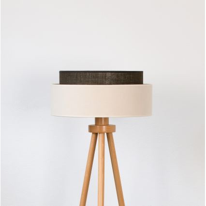 Brilagi - Lampada da terra LED Stile BOHO 1xE27/15W/230V crema/marrone