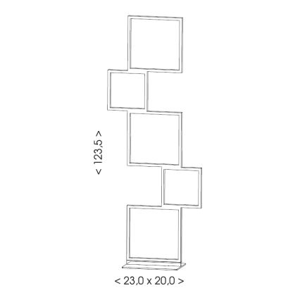 Brilagi - Lampada da terra SHIFT LED/36W/230V 4000K 123 cm nera