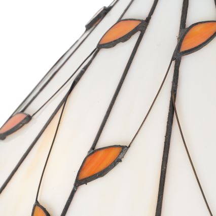 Brilagi - Lampada da terra Tiffany in vetro colorato FOLIA 2xE27/60W/230V