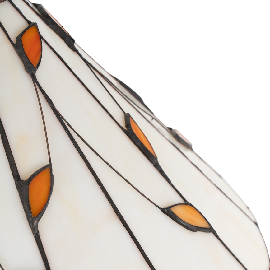 Brilagi - Lampada da terra Tiffany in vetro colorato FOLIA 2xE27/60W/230V