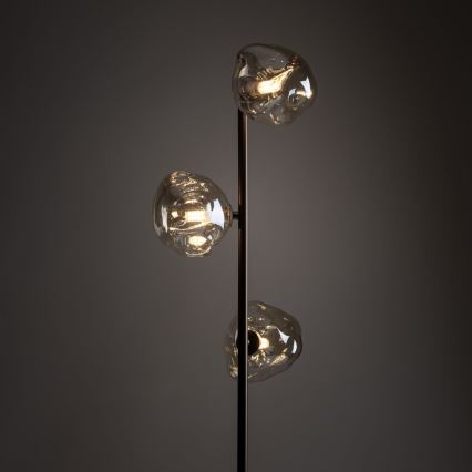 Brilagi - Lampada da terra VULCANO 3xG9/8W/230V bronzo/beige fumato
