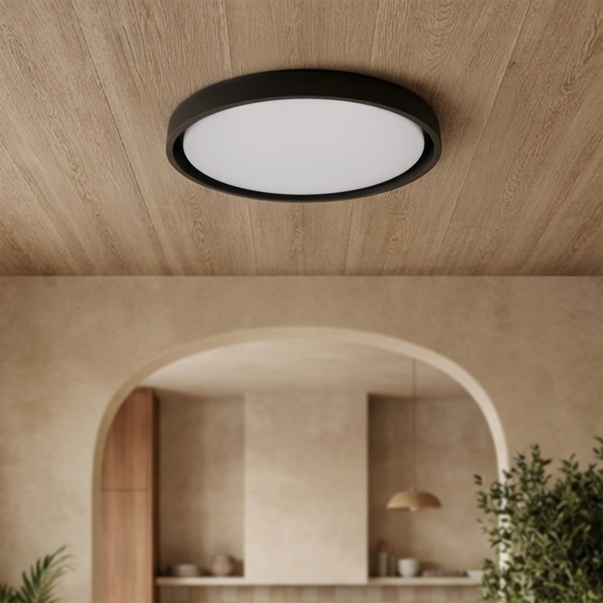 Brilagi - Plafoniera LED dimmerabile MATTEO LED/60W/230V 3000-6500K Ø 51,5 cm nero + telecomando