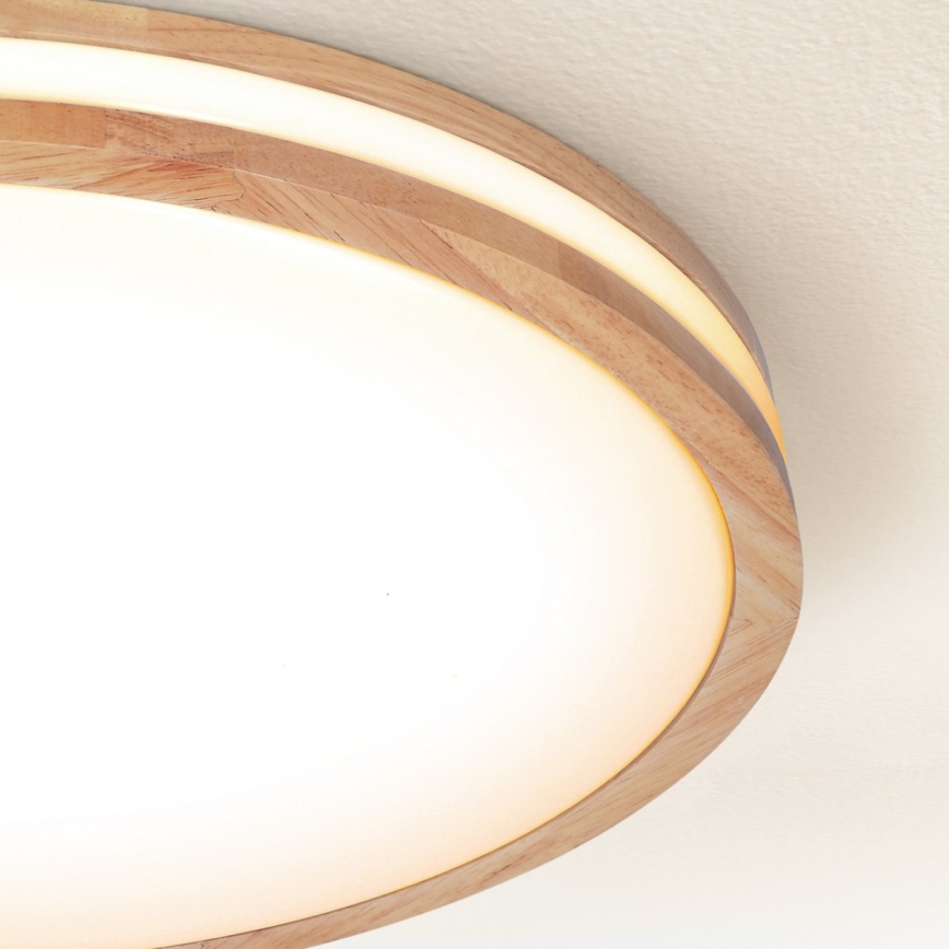 Brilagi - Plafoniera a LED dimmerabile MOLINA LED/60W/230V 3000-6500K rovere Ø 58 cm + telecomando