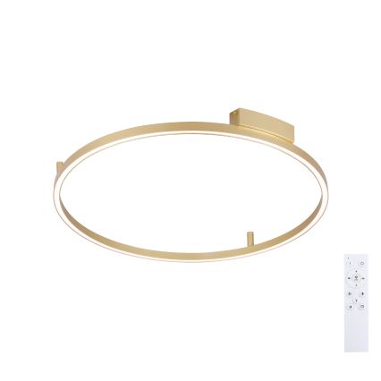Brilagi - Plafoniera dimmerabile a LED PORTOFINO LED/60W/230V 3000-6000K diam. 80 cm dorata + telecomando