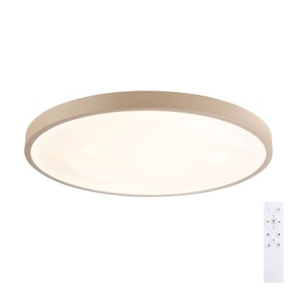 Brilagi - Plafoniera LED dimmerabile GLASS POOL DOUBLE LED/80W/230V 3000-6000K 60 cm beige + telecomando
