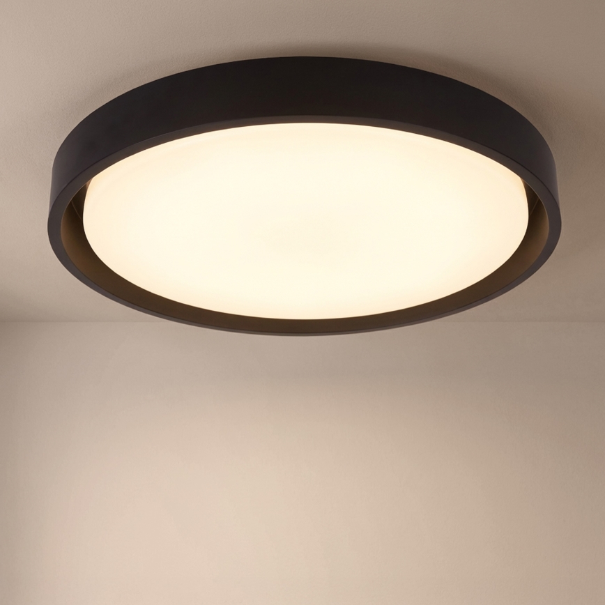 Brilagi - Plafoniera LED dimmerabile MATTEO LED/48W/230V 3000-6500K Ø 41 cm nera + telecomando