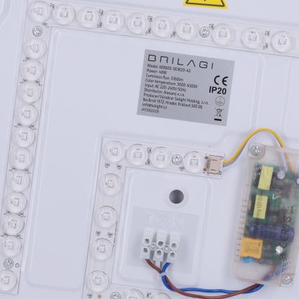 Brilagi - Plafoniera LED dimmerabile MATTEO LED/48W/230V 3000-6500K Ø 41 cm nera + telecomando