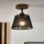 Brilagi - Lampada LED a plafone ANTHONY 1xE14/60W/230V rovere noce/nero