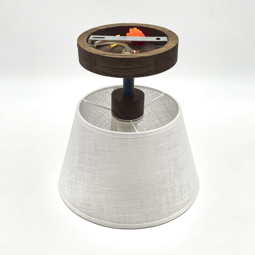 Brilagi - Lampadario LED a plafone ANTHONY 1xE14/60W/230V rovere noce/bianco