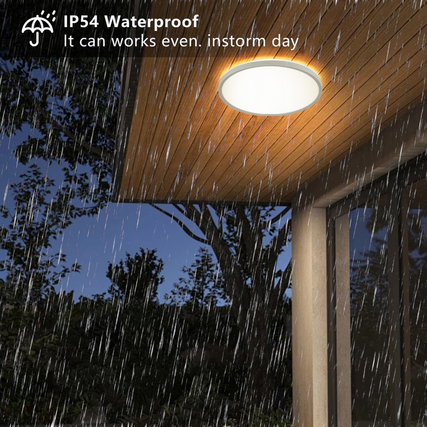 Brilagi - Plafoniera LED da bagno ULTRA SLIM LED/18W/230V diametro 30 cm bianco IP54