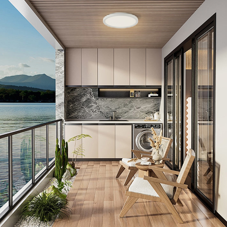 Brilagi - Plafoniera LED da bagno ULTRA SLIM LED/18W/230V diametro 30 cm bianco IP54