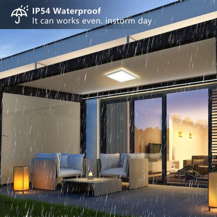 Brilagi - Plafoniera LED da bagno ULTRA SLIM LED/24W/230V 42x42 cm bianco IP54