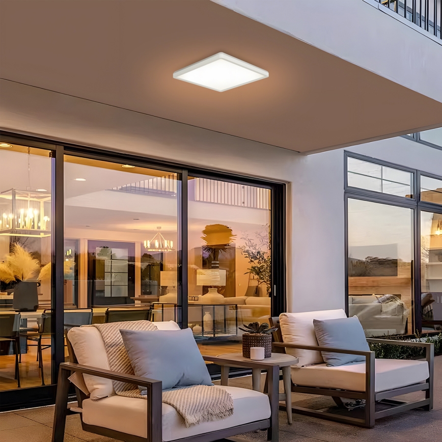 Brilagi - Plafoniera LED da bagno ULTRA SLIM LED/24W/230V 42x42 cm bianco IP54