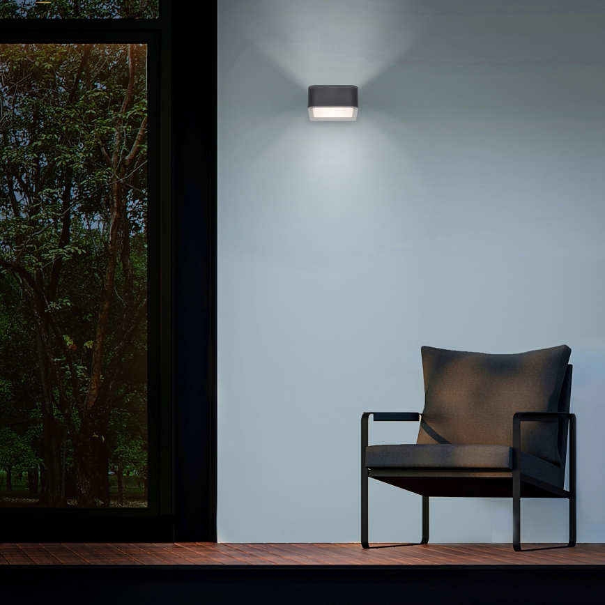 Brilagi - Applique a LED da esterno BARI LED/7W/230V 3000/4000/6000K antracite IP54