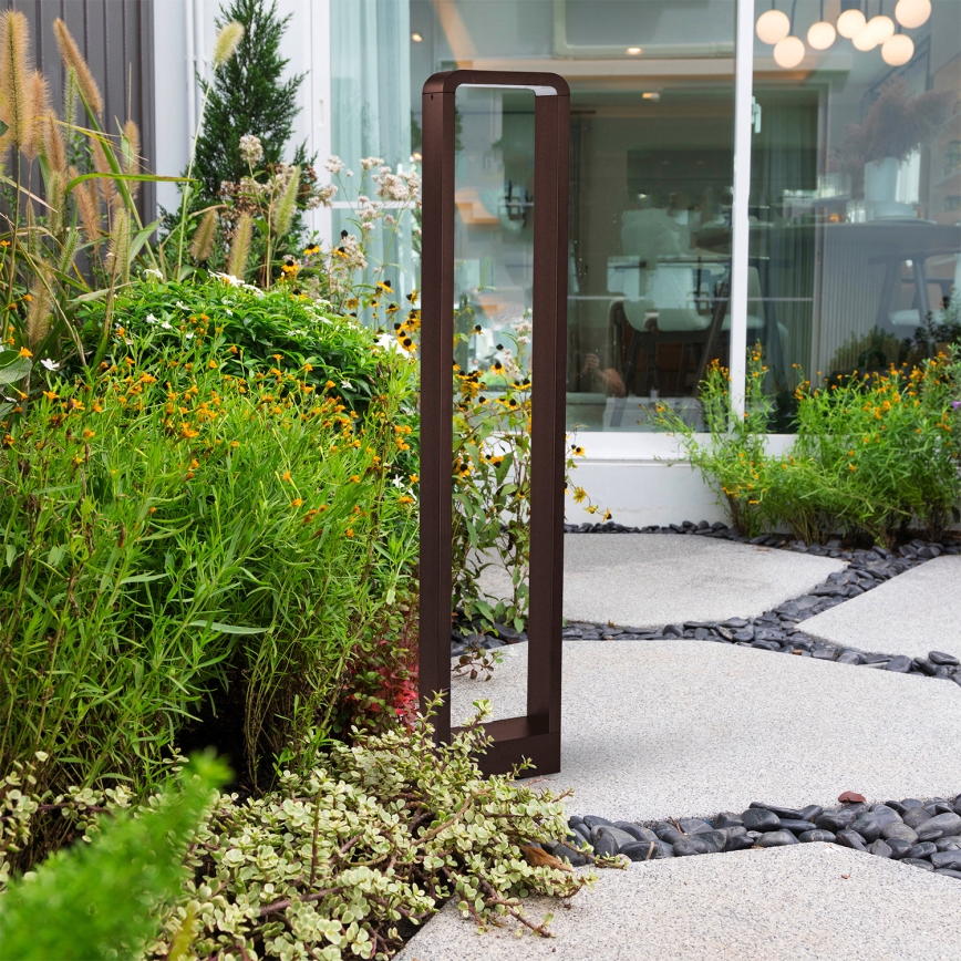 Brilagi - Lampada LED da esterno BARI LED/7W/230V 3000/4000/6000K marrone IP54 80 cm